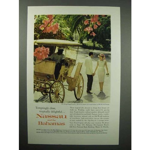 1961 Nassau and The Bahamas Tourism Ad - Delightful