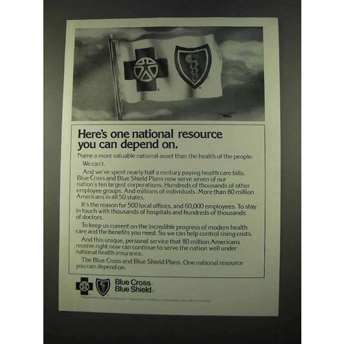 1975 Blue Cross Blue Shield Ad - National Resource