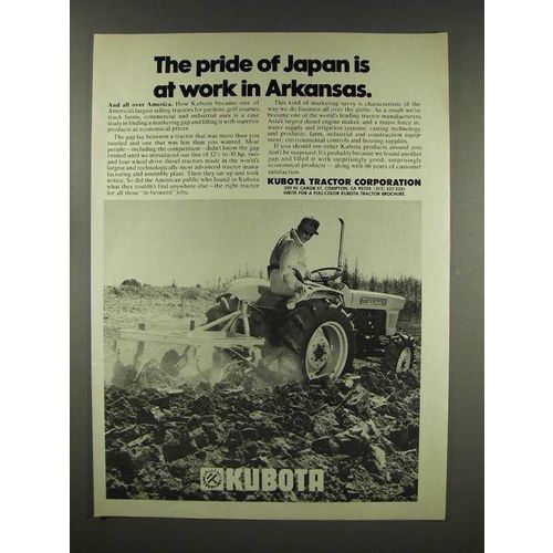 1976 Kubota L2250T Tractor Ad - Pride of Japan