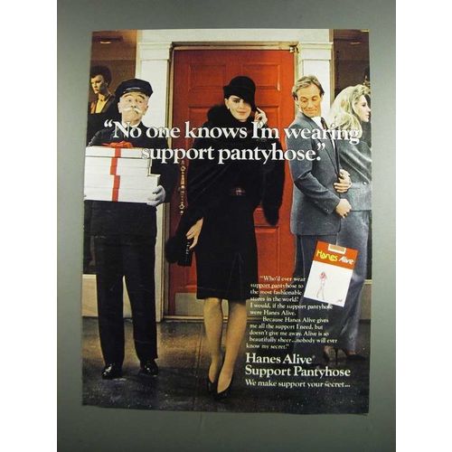 1984 Hanes Alive Support Pantyhose Ad - I'm Wearing