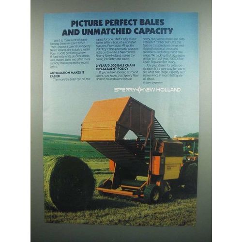 1984 Sperry New Holland Balers Ad - Picture Perfect