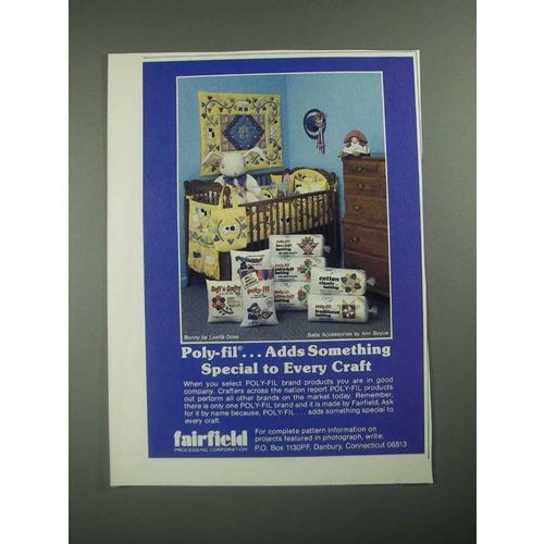 1987 Fairfield Poly-Fil Ad - Adds Something Special to Every Craft