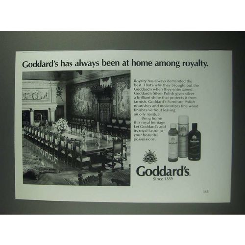 1987 Goddard's Silver Polish Ad - Been at Home Among Royalty