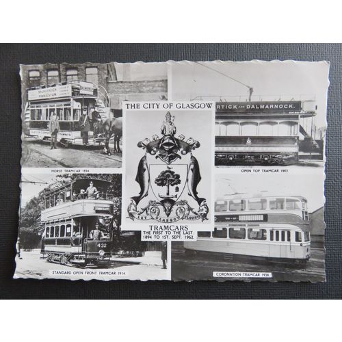 City Of Glasgow Tramcars Postcard