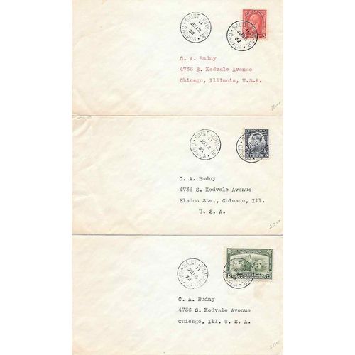 Canada #182-4 First Day Covers Set of 3 FDC 1932
