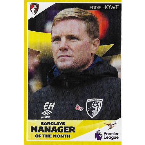 Premier League Panini Tabloid 2019 Stickers: No. 32 - Howe (Eddie)