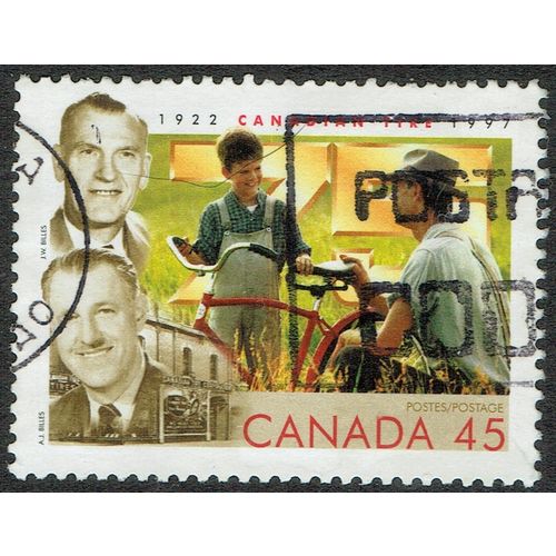 Canada 1997 75th Anniversary Canadian Tire Co 45c Multicoloured SG1722 FU