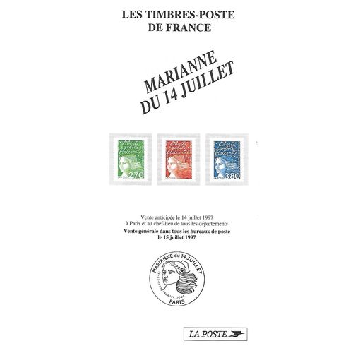 Les Timbres-Poste de France: Marianne du 14 Juillet.