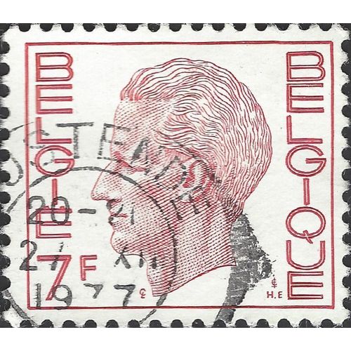 BELGIUM, King Baudouin, red 1971, 7F, #5