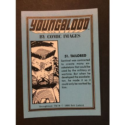 Youngblood trading card #51, excellent condition!