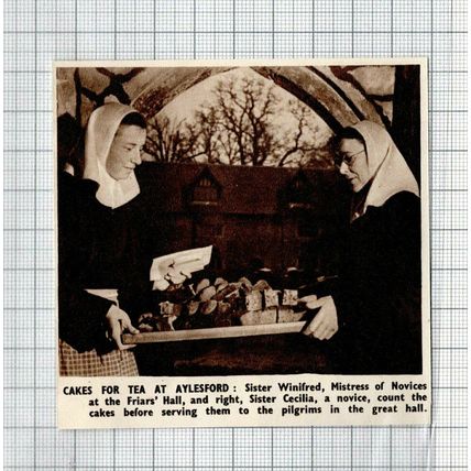 Aylesford Priory Sister Winifred Mistress of Novices Sister Cecilia 1951 Cutting