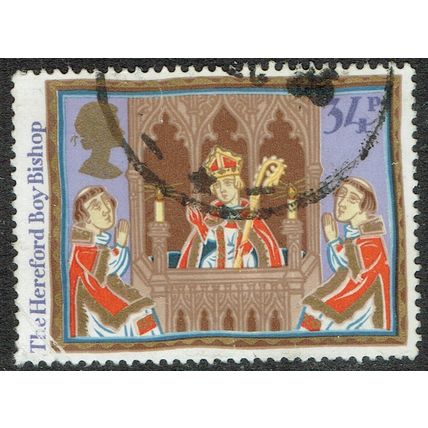 1986 Christmas Folk Customs 34p Multicoloured SG1346 GU