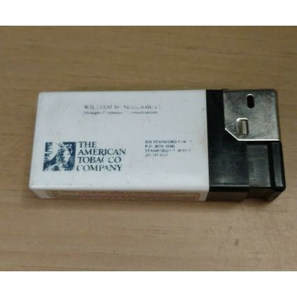 The American Tobacco Company White Disposable Lighter
