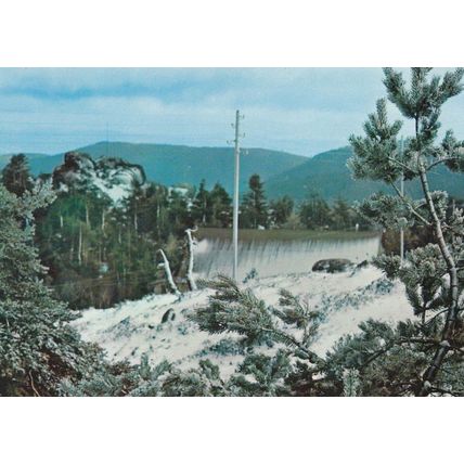 Penhas Douradas Belo Ice Icy Lake Serra Da Estrela Portugal Map Postcard