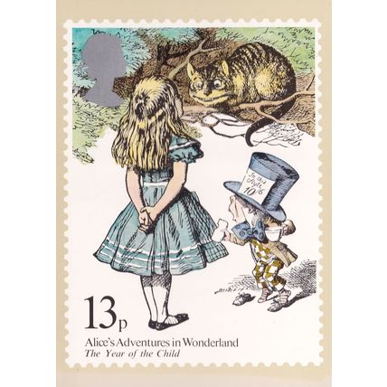 Alice's Adventures In Wonderland Book Limited Edition PHQ Postcard
