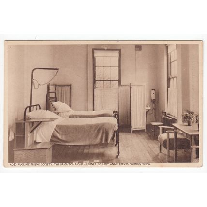 Aged Pilgrims Friend Society Home Nursing Wing Brighton Postcard East Sussex