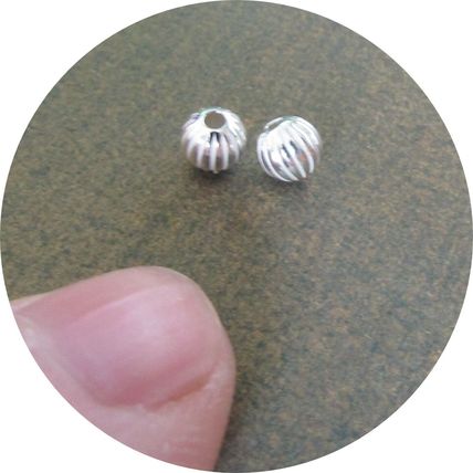 5mm 925 Silver Corrugated Beads Perfect Spacer Bead Quality 3 pack sizes C28
