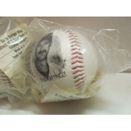 Don Mattingly Baseball + Paul O'Neill Baseball Burger King Fotoball Sealed 1996