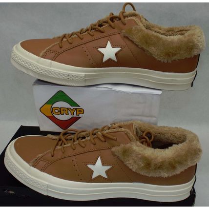 Mens 8 Converse One Star Low OX Burnt Camel Street Warmer Shoes MSRP $90 162603C