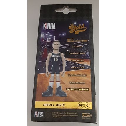 2021 Funko Gold NBA Nikola Jokic' Denver Nuggets 5 " Inch Premium Vinyl Figure