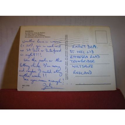 9 BEST VIEWS, MADEIRA, PORTUGAL used postcard #