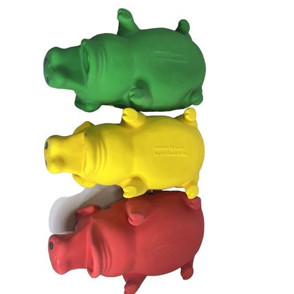 Dog Toys Squeeze Chew Fetch Make Sounds Pigs Latex 3 Pack Pet Toys Pet Fun Play’