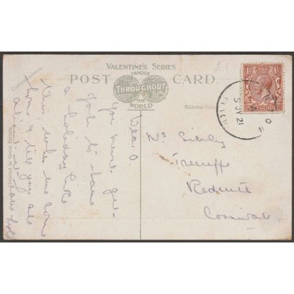 The Harbour, Lynmouth, Devon, 1921 - Valentine's Postcard