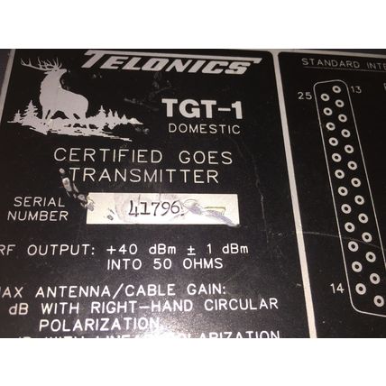 TELONICS TGT-1 DOMESTIC CERTIFIED GOES TRANSMITTER TGT1, telonics tgt-1,CU