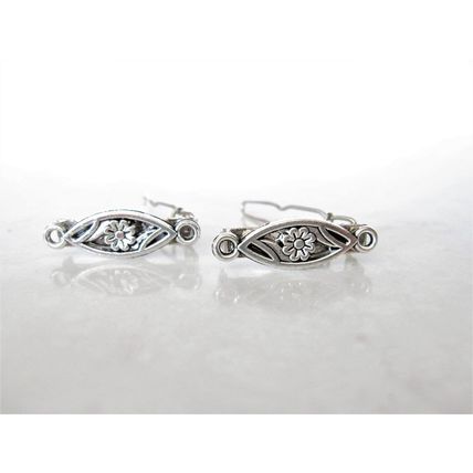 Set of 2 extra tiny small silver metal barrette hair clip for fine thin hair