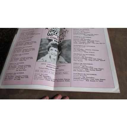 1980s concert programme .. Susan McCann .. Irish Country & Western Music