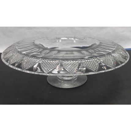 Vintage Hawkes Crystal Compote Centerpiece Pedestal Cake Stand Bowl Candy LARGE