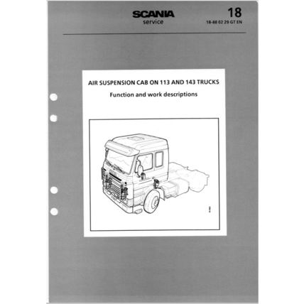 Scania Trucks Air Suspension Cabs 113 143 Work Description 1988 18880229GTEN PDF