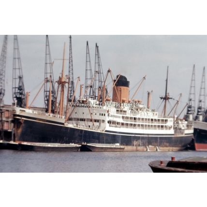 SL1037 - Shaw Savill Cargo Passenger Liner - Ceramic - photograph 6x4