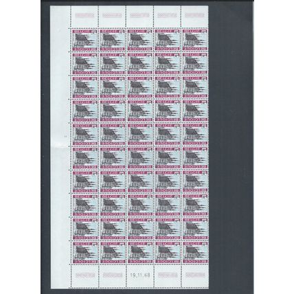 Belgium stamps. 1968 Tourist Publicity block of 50 MNH (AM287)