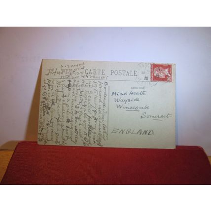 CUSTOM HOUSE QUAYS, BORDEAUX, FRANCE used antique postcard =