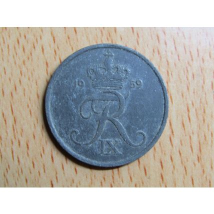 Denmark 1959 5 Ore Coin