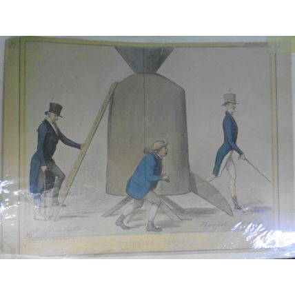 1837 Grinding Young (Sir Francis Burdett, 5th Bt; John Bull), by John Doyle (HB)