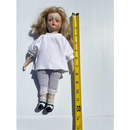 Vintage Porcelain Cloth Doll