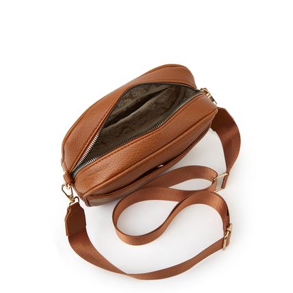 Women's Small Classy Crossbody Purse Leather Satchel Bags Brown
