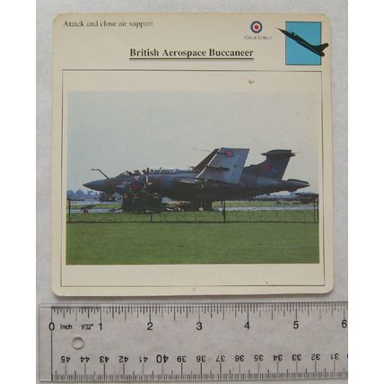 British Aerospace Buccaneer - GB - Attack & Close Support - Collectors Club Card