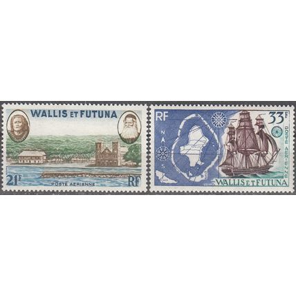 Wallis & Futuna 1960 Michel 190 - 191 Neuf ** Cote (2005) 14.50 € Mata-Utu Carte