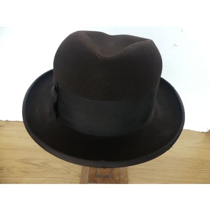AMERICAN 1950S FEDORA TRILBY HAT BY CAVANAGH NEW YORK UK SIZE 7 1/8