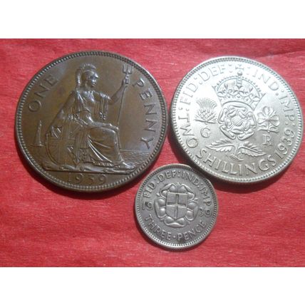 1939 George VI coins.