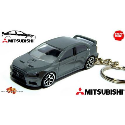 VERY RARE KEYCHAIN GREY MITSUBISHI LANCER