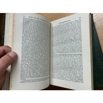 c1920 THE LIFE OF SIR WALTER SCOTT JG LOCKHART VOLUMES 1 & 2 ANTIQUE BOOKS (P5)