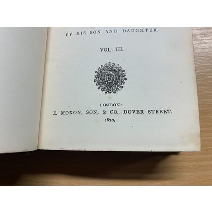 RARE* 1870 "THE WORKS OF THOMAS HOOD" VOLUME 3 ANTIQUE BOOK (P4)