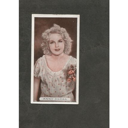 Ardath Famous Film Stars 1934 #9 Anny Ondra