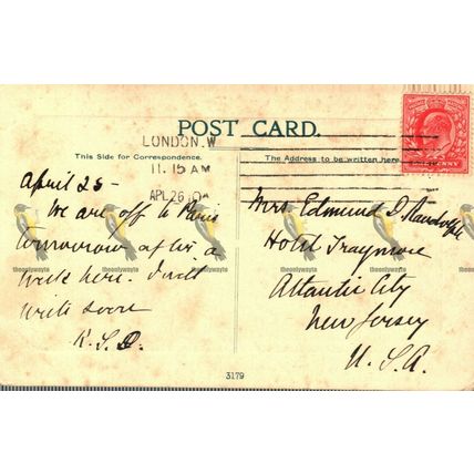 Tower Bridge, London, 3179 Postcard, 1910