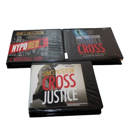 3 Audiobook Lot Double Cross Justice NYPD Red 4 Crime Thriller James Patterson