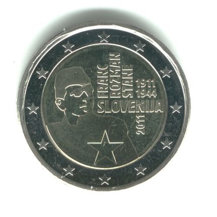 Slovenia 2011 - 2 Euro Comm - Franc Rosman Stane 1911 - 1944 (UNC)